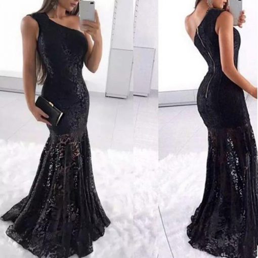 Sexy Strapless Bodycon Fishtail Evening Dress – debulp