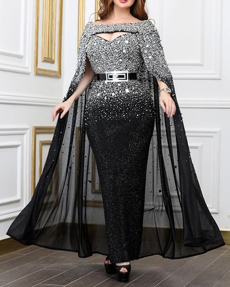back slit gown