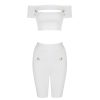 Women's knitting sleeve hollow slim temperament shorts