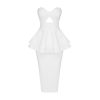 Hepburn hollow tube top cake bunt skirt dress