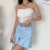 DEBULP Trendy outfits Slings lace cardigan bottoming vest