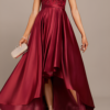 Burgundy Engagement Dress Mermaid Evening Dress